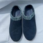 Vionic Arbor Navy Suede Knit Collar Orthopedic Clogs Sz 6W Slip-On Comfort Photo 1