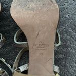 Valentino Garavani Rockstud Caged 90mm Block Heel Sandals Silver Leather Size 39 Photo 13