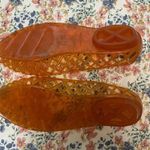 American Apparel Los Angeles Apparel lattice flat jelly sandals orange footwear Photo 1