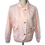 Izzi Jacket Womens S Vintage 80's Cotton 1985 Hong Kong Peach Orange Lightweight Photo 0