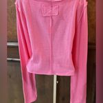 Free People NWOT We The Free Pink Crop Top with Long Sleeves, XL Photo 4