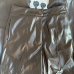 Nasty Gal Brown Faux Leather Pants Photo 1