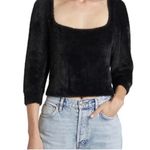 Free People  Black Fuzzy Moonbeam women’s Medium Photo 1
