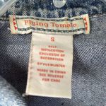 Flying Tomato Cropped distressed jean jacket with flower appliqué S Photo 3