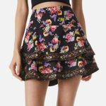 Alice + Olivia Marvis Tiered Ruffle Mini Skirt Size 4 Photo 0