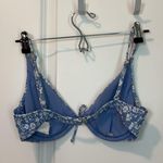 Hollister blue floral smocked underwire bikini top Photo 5
