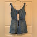 Alice + Olivia Jeans Denim Sleeveless Romper. Size-26 Photo 1
