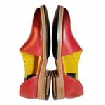 Adro Artisan Dover Flat Red Distressed Leather Side Cutout Slip On Size 7 NEW Photo 10