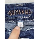Shyanne Jeans Women's 39 Medium Wash Blue Embroidered Pockets boot cut Photo 6