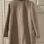 Vintage 80s Petite New Wool Coat size L Cream Brown Peacoat Pavilion Photo 6