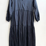 Modern Citizen  Maxi Dress Blue Flowy Minimalist Quiet Luxury Small Photo 0