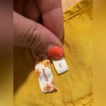 Anthropologie Maeve Golden Yellow Embroidered Dress Photo 4