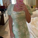 Sabo Skirt Light Green Mini Dress Photo 0