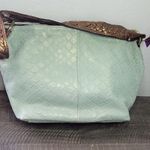 CECCONI PIERO Italy Leather Green Hand Bag Purse Photo 12