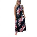 Styleword Women’s Summer Floral Halter Maxi Semi Photo 2
