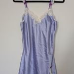 Victoria's Secret Lavender Chemise Nightie with Lace Trim Sz M Photo 0
