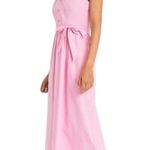 Maggy London NWT Kamila Solid Shirt Belted Dress Pockets In Pastel Lavender Photo 4