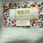 Anthropologie  Maeve Ligonier Terry Sweatshirt Light Gray Size Large Photo 7