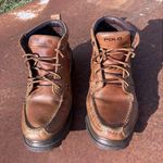 Polo Ralph Lauren Sz 8 B Ortero Hiking Mid Boots Tan Leather Womens WF4362 Brown Photo 0
