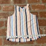 Drew Anthropologie striped Linen mix tank top size XS Photo 8