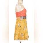 Free People Y2K "Bollywood Princess" Dress Orange Marigold Yellow Metal size 8 Photo 4
