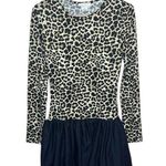 Miroh Leopard Bubble Hem Mini Dress. Size L Tan Size L Photo 0