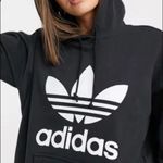 Adidas Originals large trefoil hoodie Black Size M Photo 8