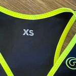 GlideSoul NWOT  Halter Bikini Top Black Neon Yellow Size XS ** Top Only** Photo 1