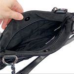 Million Wishes Black Velvet Embroidered and Beaded Shoulder Purse Bag Photo 6