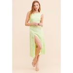 For Love & Lemons Light Pastel Green Ilana Midi Dress Size Small NWT Photo 1