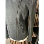 Catherine Malandrino CATHARINE MALANDRINO Grey Knit Moto Jacket | Size Small new w tag retail $180 Photo 1