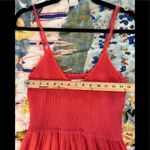 Rebecca Taylor 8 Coral Smocked-Top Sleeveless Dress Photo 9