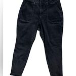 Judy Blue High Waist Jet Black Double Roll Cuff Jogger Jeans No Tie Size 16W Photo 3