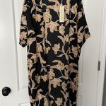 Maison Du Soir Kimono NWT Robe Gold Floral Size Small/Medium Yellow Photo 1