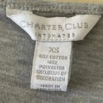 Charter Club Intimates Gray V-Neck Long Sleeves Cozy Cotton Pajama SZ XS # 1371 Photo 6