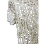 Vintage 90s Sweater Womens Cottagecore Grannie Square Crochet Style Fringe Size undefined Photo 5