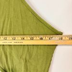 Halara Women’s Sleeveless High Neck Cropped Tank Top Olive Green Size XL NWT Photo 6