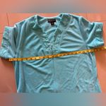 Miss Elaine Relax full Zip Front Waffle Knit Robe pocket size M Blue Size M Photo 8