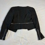 Philosophy Anthropologie Women's Small Grey Cropped Open Front Blazer Photo 5