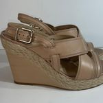 Antonio Melani Tan Leather Wedge Sandals Womens size 8.5M Photo 6
