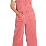 Modcloth As You Wish Cropped Wide Leg Jumpsuit Small NWT Sleeveless Corduroy Photo 0