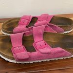 Birkenstocks Arizona Pink Suede Soft Foot Bed Fuchsia Tulip Sz 42 Women’s 11 US Photo 7