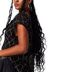 Free People NEW  Night Fall Tunic Black Sequin Blouse Relax Fit Size XS Photo 2