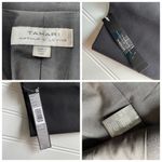 Tahari Arthur Levine ASL Blazer Jacket Black 14W Chiffon NWT Formal Photo 4