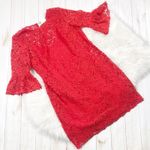 Boden USA Boden Womens Size 10 Brittany Lace Red Heart‎ Birds Flowers Dress NEW Photo 1