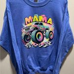 Blue Monster Truck mama Sweatshirt Size M Photo 0