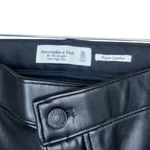 Abercrombie & Fitch NWT Abercrombie Curve Love Vegan Leather Crossover 90s Straight Pant size 36/22s Photo 3