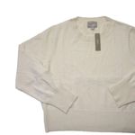 J.Crew NWT Cashmere Shrunken Crewneck Sweater in Heather Muslin Pullover XXL Photo 2