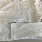 SheIn  Cropped Crewneck Long Sleeve TShirt White Size Large (8/10) Photo 4