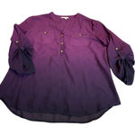 Dress Barn  sheer purple blouse Photo 0